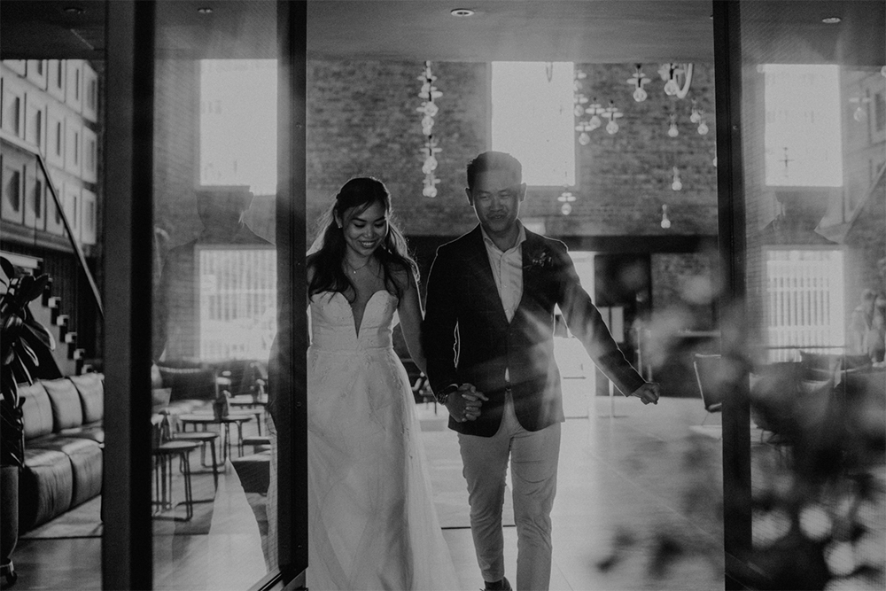 warehouse wedding guest